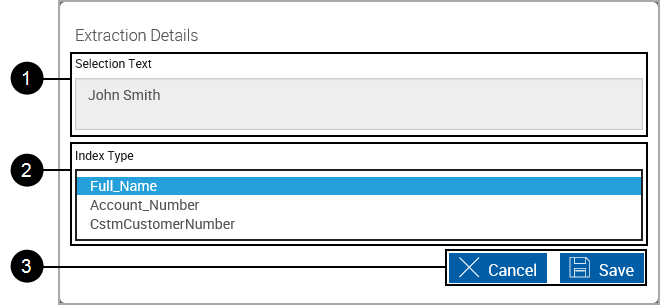 Extraction Details for Index Region