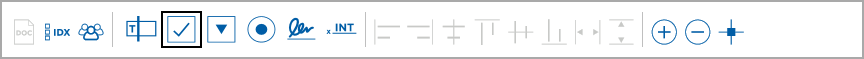 Select the Check Box Icon