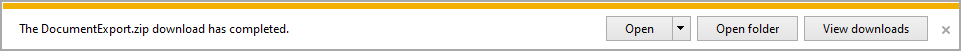 Secondary Export .Zip Pop-up Window