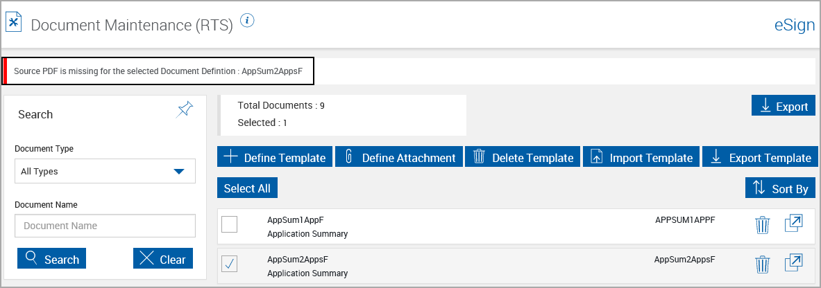 Source PDF is Missing Error