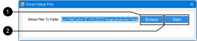Extract Setup Files to Folder
