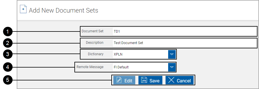 Add New Document Sets Add New Document Sets