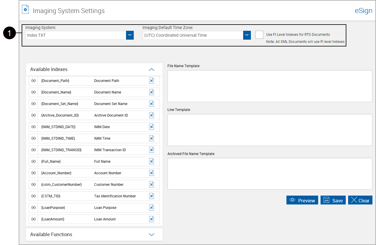 Imaging System Settings, Index.txt