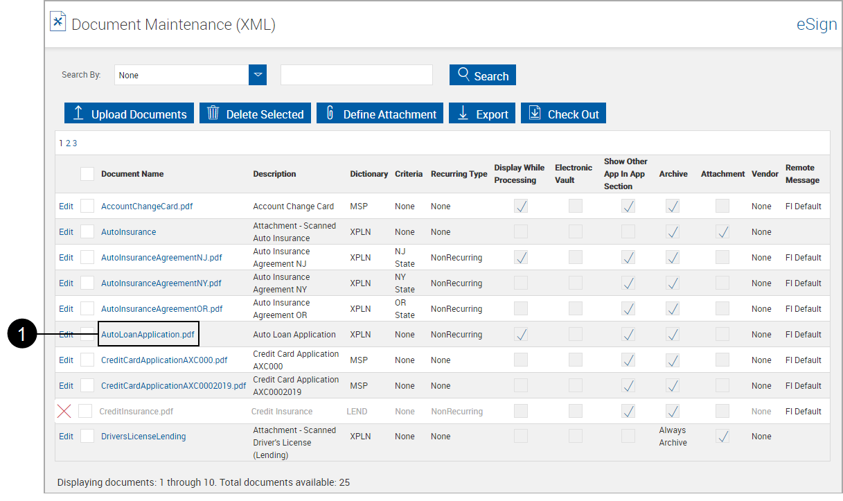 Document Maintenance (XML) Document Maintenance (XML)
