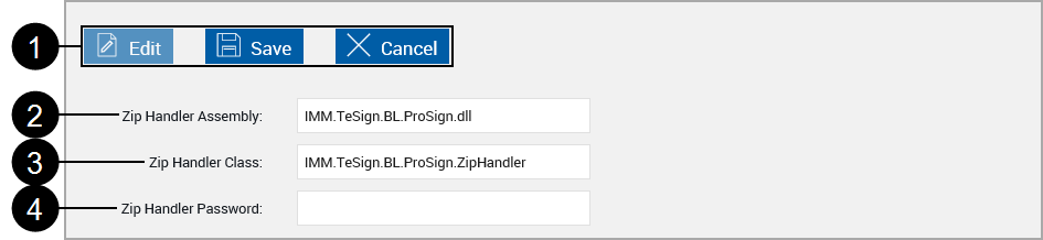 General Settings eSign Zip Tab