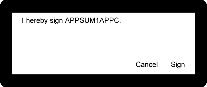 Signature Pad, Sign Message