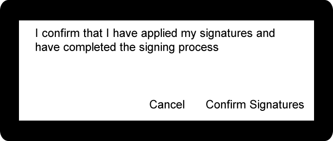Signature Pad, Confirm Signatures