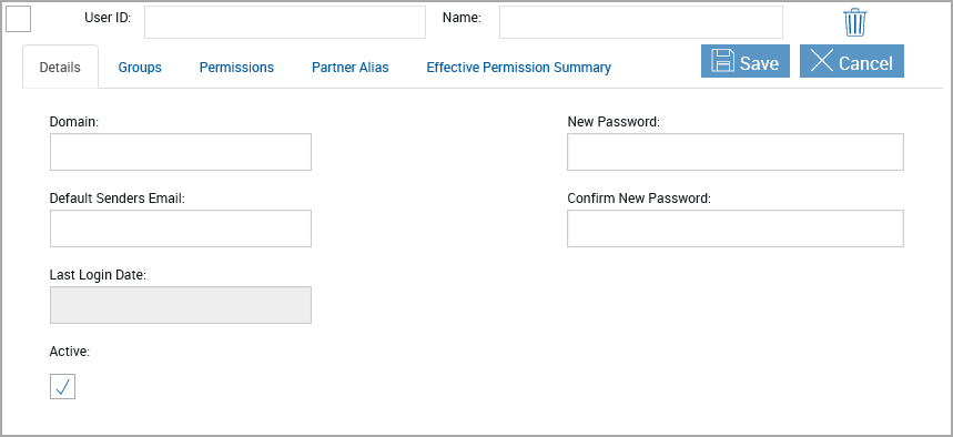 User Template, blank