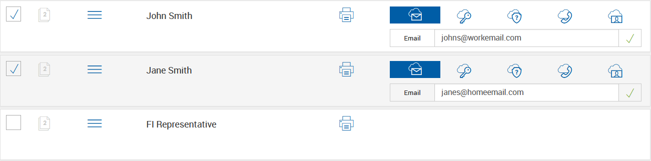 FI Representative is not selected for eDelivery